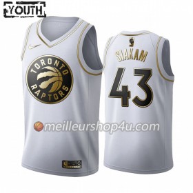 Maillot Basket Enfant Toronto Raptors Pascal Siakam 43 2019-20 Nike Blanc Golden Edition Swingman
